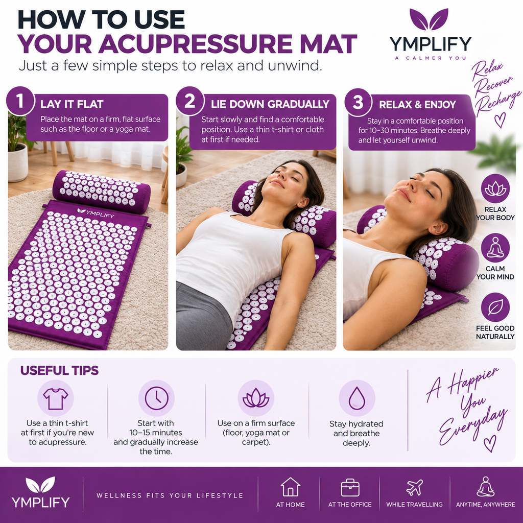 Acupressure Mat & Pillow Set – Relaxation Massage Mat