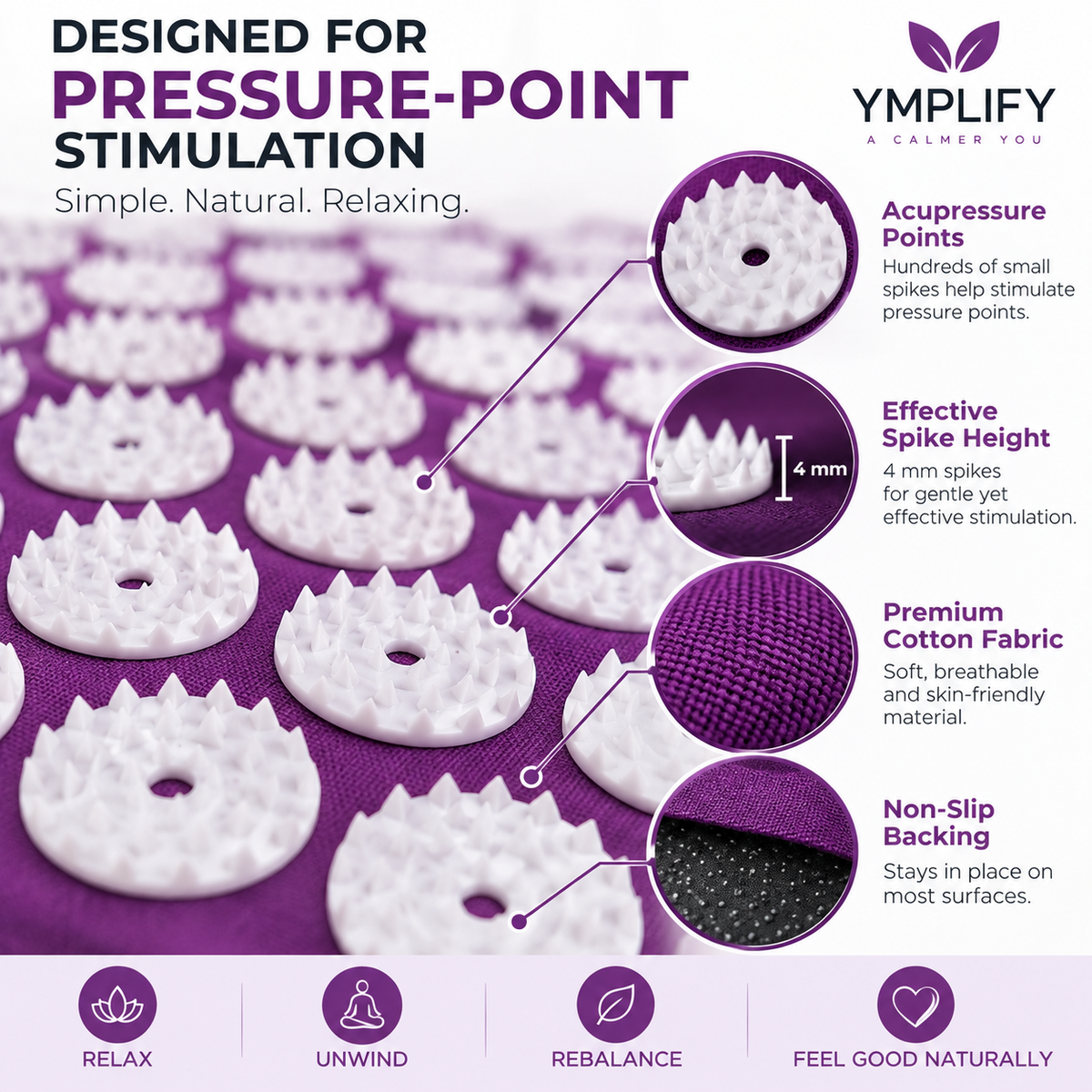 Acupressure Mat & Pillow Set – Relaxation Massage Mat