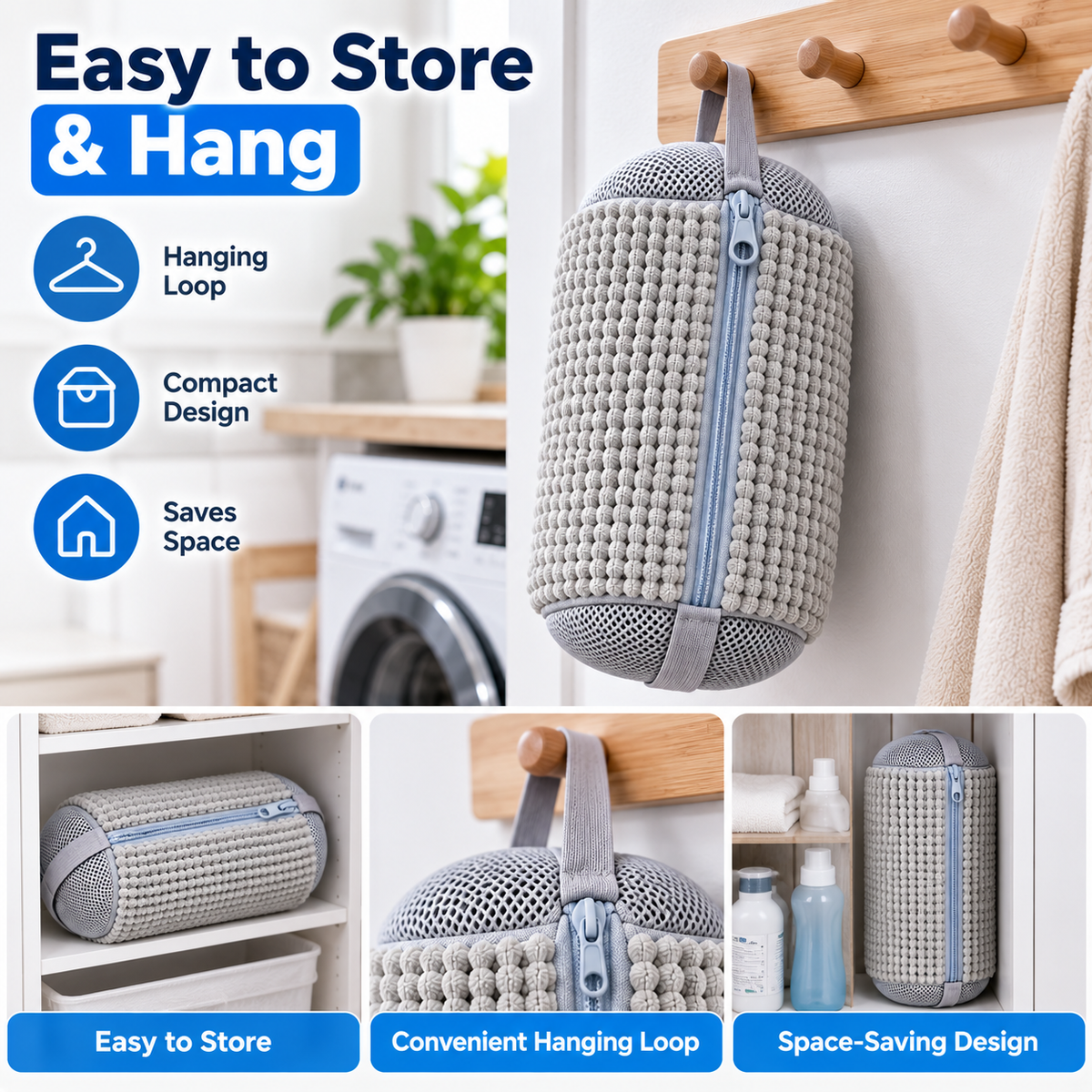 Shoe Washing Machine Bag – Reusable Sneaker Laundry Protector