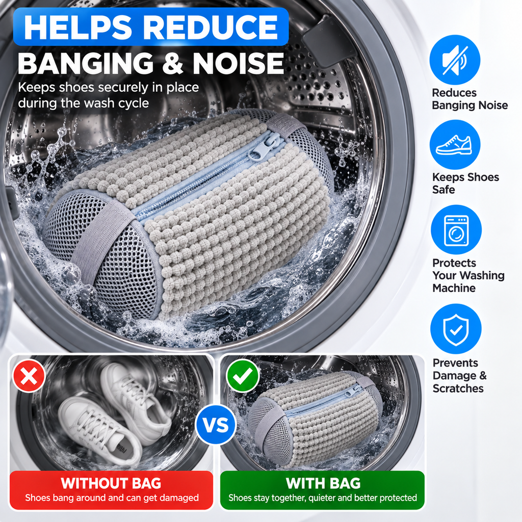 Shoe Washing Machine Bag – Reusable Sneaker Laundry Protector