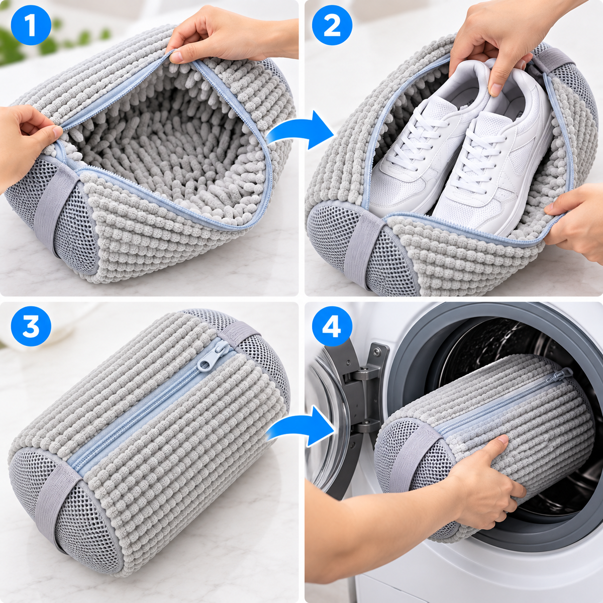 Shoe Washing Machine Bag – Reusable Sneaker Laundry Protector