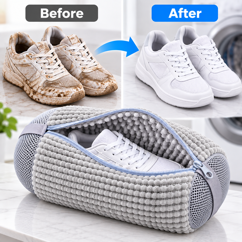 Shoe Washing Machine Bag – Reusable Sneaker Laundry Protector
