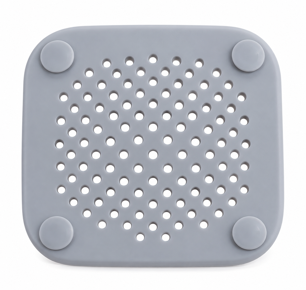 Silicone Shower Drain Hair Catcher – Reusable Anti-Clog Filter