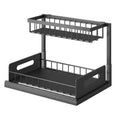 2-Tier Pull-Out Under Sink Organizer – Space-Saving Storage Rack  Copy