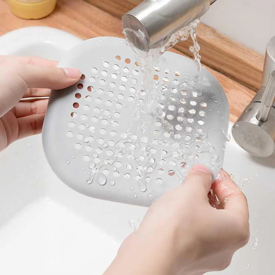 Silicone Shower Drain Hair Catcher – Reusable Anti-Clog Filter